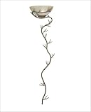 Kenroy Home 20625NUT Twigs Medium Wallchiere Nutmeg finish with Vintage scavo glass shade