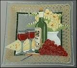 Peggy Karr Wine Square Dinner Plate 10-in.