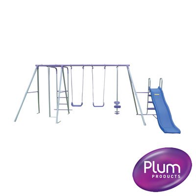 Childrens Toyshop  Third Party New : Plum Products Kids Outdoor Garden Toys Vulcan Twin Swing, Slide, Glider and Lawn Glider Play Activity centre