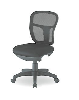 【オフィス家具-TOKIO】【CF-2M】オフィスチェア　肘無し ［ブラック］