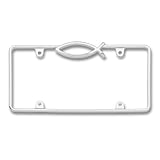 Buy Cruiser Accessories Ichthus Fish Chrome License Plate Frame by Cruiser Accessories