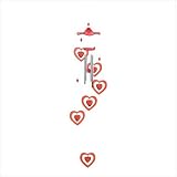 DANCING HEARTS WINDCHIME B38-431