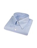 Review Finamore  / Finamore Blue Italian Handmade Slim Button-Down Dress Shirt