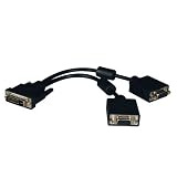 Tripp Lite DVI (M)To VGA (2) Splitter Adapter - 1ft