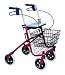 Winnie Walker, Nannie Steel Rollator - Burgundy