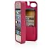 EYN Case for Apple iPhone 4/4S with built-in storage space for credit cards/ID/money - Pink