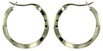Ladies' Hoop Earrings, Silver, Model B10/011-24447