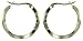 Silver Ladies Fancy 22mm Hoop Earrings