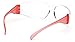 Pyramex Safety Intruder Eyewear, Red Temples, Clear Lens