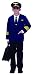 Toddler Child Airline Pilot Aviator Flight Costume 2/3y