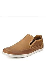 Blue Harbour Waxy Leather Slip-on Trainers with Stain Defence™