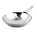 Mirror Finish Stainless Steel Chinese Wok With Welded Joint- 16