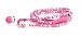 Chic Tangle Free Arts Earbud Headphones with Microphone, Pink Shock