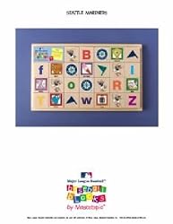 Seattle Mariners Baby/Childrens Team Mascot Alphabet Blocks MLB Baseball
