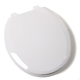 Comfort Seats C1B3R7S-00 EZ Close Standard Plastic Toilet Seat, Round, White by Comfort Seats