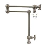 Whitehaus WHKPFDCR3-9555-BN Pot Fillers Vintage Iii Kitchen Faucets Brushed Nickel