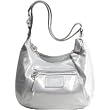 Coach 16374SLV Stardust White Leather Poppy Boho Hobo Bag