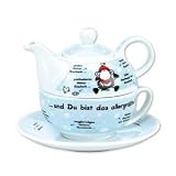 Eigenschaften Sheepworld  / Schneeflocke Kanne und Tasse