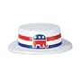Skimmer Hat with Republican Elephant Band