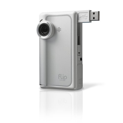 Flip Video Camcorder: 60-Minutes (White)