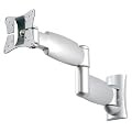 HQ LCD320, Supporto Staffa a Muro per Schermi LCD fino a 23", Colore Silver
