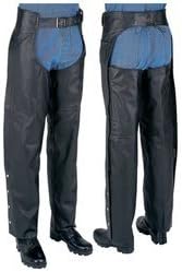Rocky Mountain HidesTM Unisex Solid Genuine Buffalo Leather Chaps SMALL