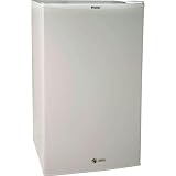 New Haier 3.3 Cu Ft White Refrigerator Freezer Adjustable Thermostat Security Lock Key