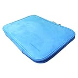 Toshiba SDP93S 9-Inch Portable DVD Player CaseCrown Double Memory Foam Pouch (Sky Blue Faux Suede)