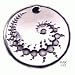 Crop Circle Spiral - Pewter Pendant