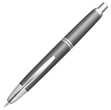 Pilot Vanishing Point Collection Retractable Fountain Pen, Gun Metal Gray with Rhodium Accents, Medium Nib (60533)