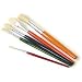 Wooden Handled Children's Paint Brushes - 5 Assorted