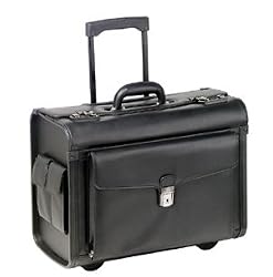 Mancini Lawyer/litigation Rolling Simulated Leather Briefcase