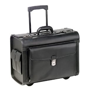 Mancini Lawyer litigation Rolling Simulated Leather Briefcase