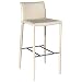 ITALMODERN Shen-B Barstool, White Leather, Set of 2