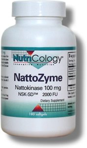 NutriCology NattoZyme -- 100 mg - 180 Softgels