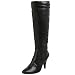 Nine West Women's Iwas Boot,Black Leather,8.5 M US