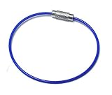 MantaRing - Cable Key Ring - Waterproof - Blue