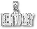Kentucky Wildcats Solid Sterling Silver ''KENTUCKY'' Pendant