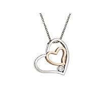 M+Y STEEL Embracing Heart Womens Pendant (エムプラスワイ スティール エンブレーシング ハート レディース ペンダント)