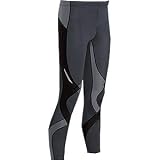  : CW-X Men's Stabilyx Tights,Black/Charcoal,Large