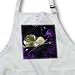 A Heart Of Gold - lilac, purple, pink, flower, flowers, morning glory, ipomoea - BLACK Full Length Apron With Pockets 22w X 30l
