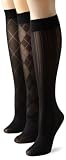 Steve Madden Legwear Women's Patterned Trouser Socks