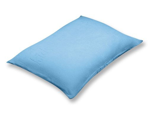 Silver Rest Sleep Shop 25-Inch by 19-Inch Kids Memory Foam Chip Pillow, Blue
