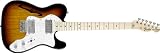 Fender Classic Series \'72 Telecaster® Thinline Electric Guitar, 3 Tone Sunburst, Maple Fretboard
