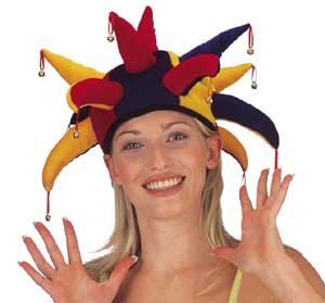 13 point jester hat with bells  more detail click!