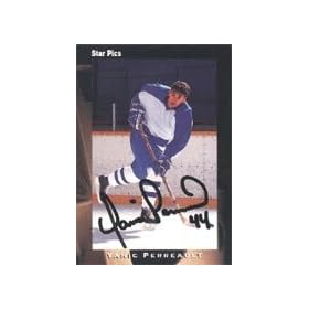 Yanic Perreault, Trois Rivieres (QMJHL), 1991 Star Pics Draft Picks Autographed Card
