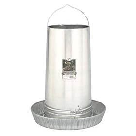 Galvanized Hanging Feeder - 17" FEEDER PAN ONLY (Use with 40 lb. Tube)