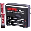 Sunpak ACC-M1074-01 Super-Compact 60-Minute Charger with 2 NiMH AA Batteries