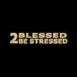 2 Blessed 2 Be Stressed - Christian and Religious Premium T-Shirt