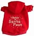 I Believe in Santa Paws Dog Hoodie Size Small
